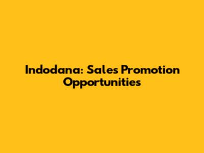 Indodana: Sales Promotion Opportunities